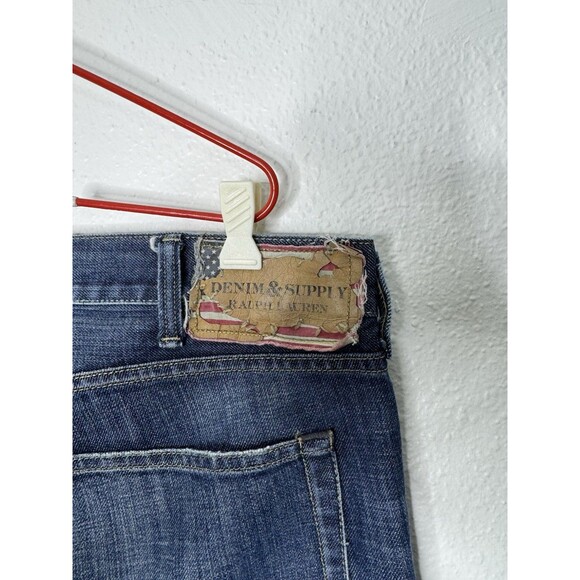 Denim & Supply Ralph Lauren Jeans Mens 41x30 Straight Leg Denim Blue Dark Wash - Picture 15 of 16